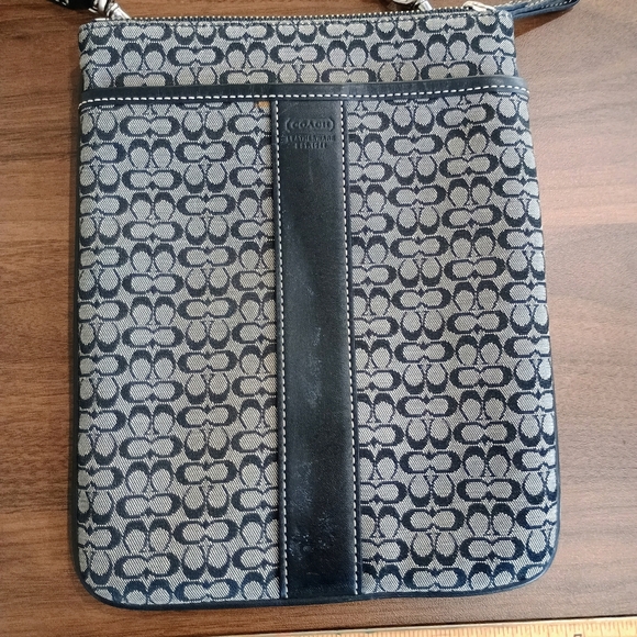 Coach Women's Black and Gray Crossbody Bag - Picture 2 of 7